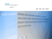 Tablet Screenshot of bayer-feinwerk.com